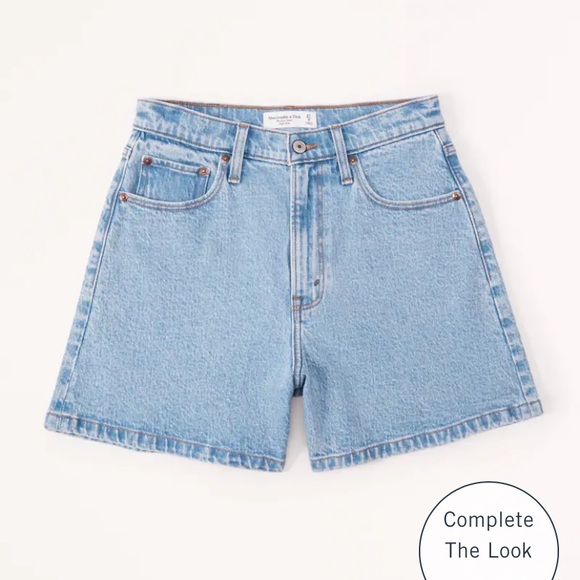 NWT Curve Love High Rise Dad Short - Abercrombie - Picture 4 of 4